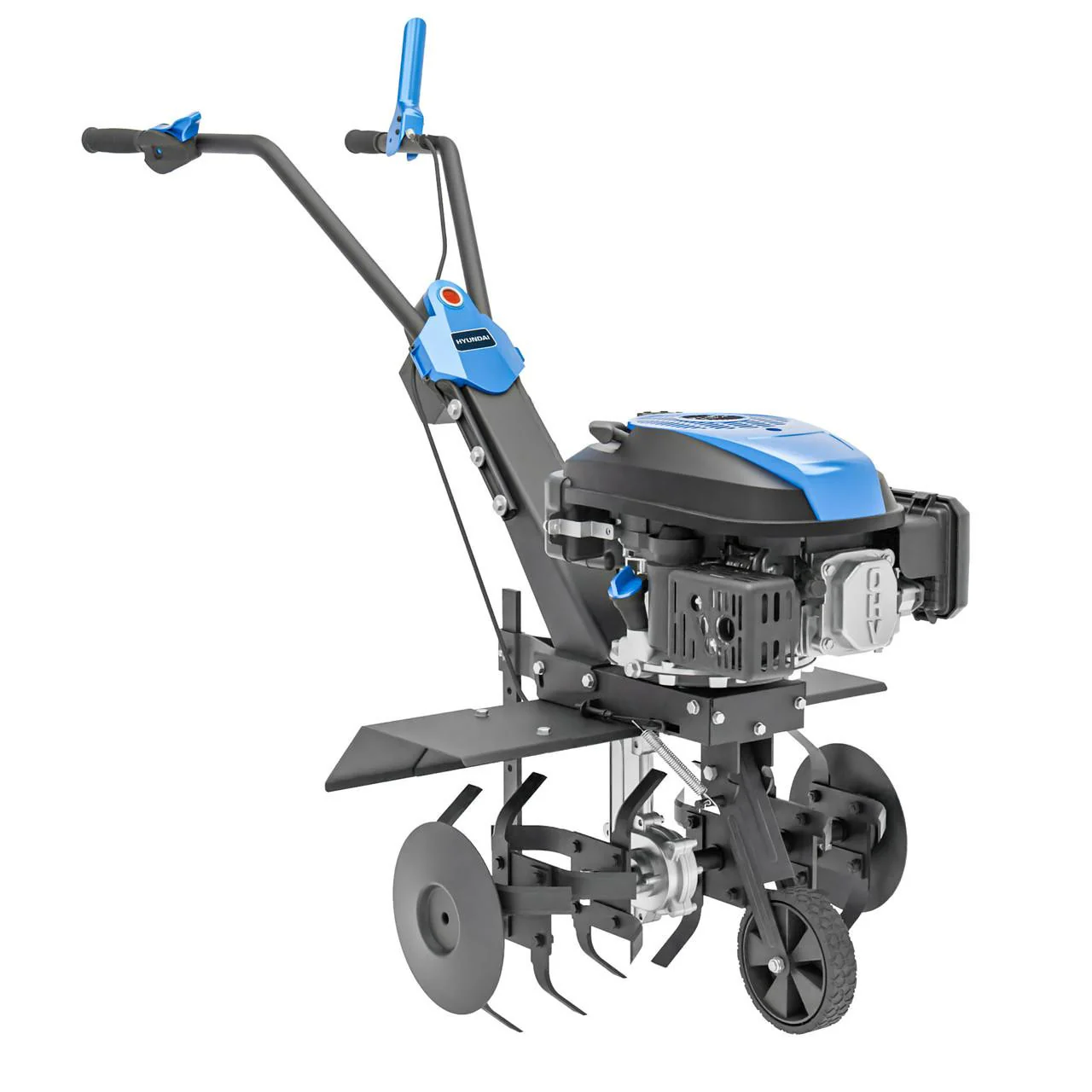 Hyundai 60cm / 24" Petrol Tiller, Electric Start, 173cc, 4 Blade Sets | HYT175EX