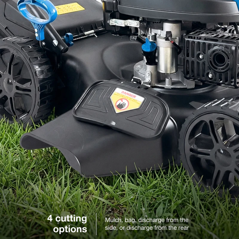 Hyundai 20" / 51cm Self-Propelled Petrol Lawnmower, Electric Start, 196cc