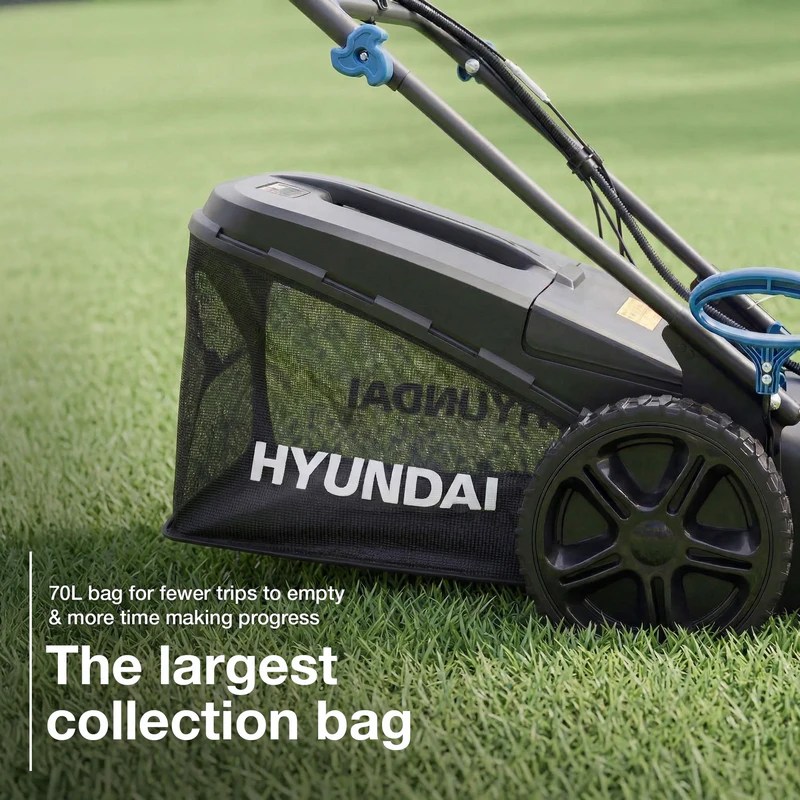 Hyundai 22” / 56cm Self-Propelled Petrol Lawnmower, Electric Start, 3-in-1