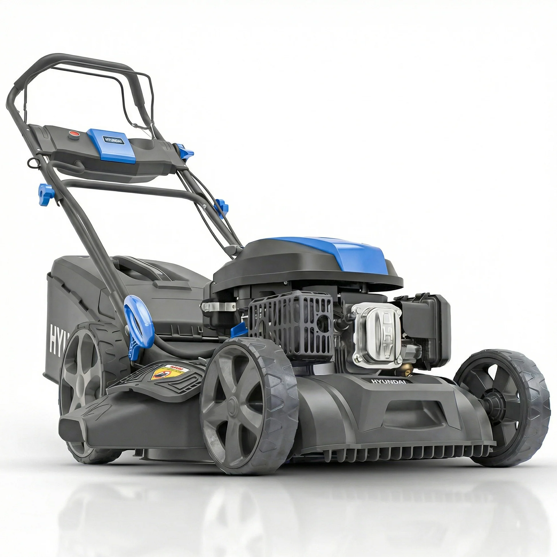 Hyundai 22” / 56cm Self-Propelled Petrol Lawnmower, Electric Start, 3-in-1