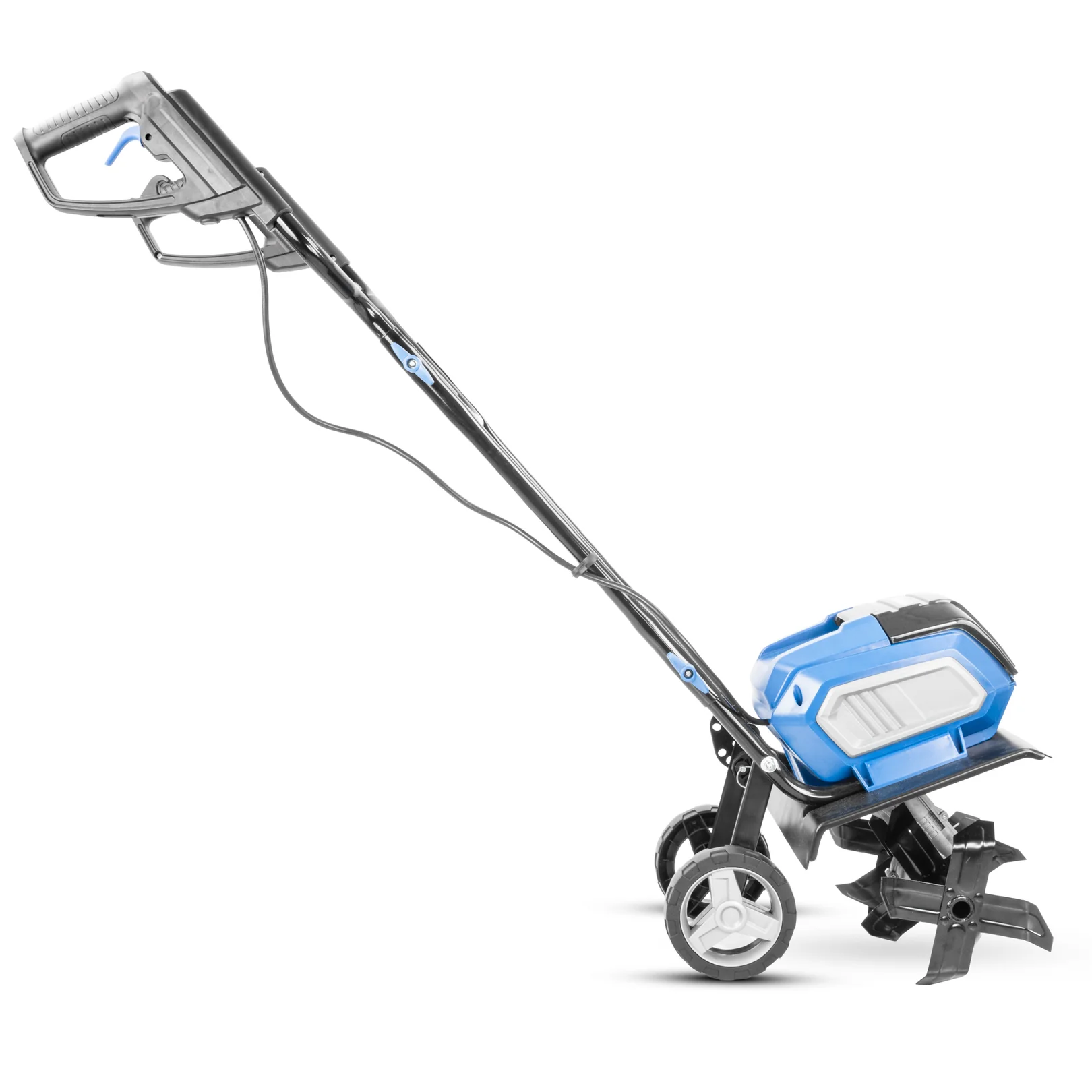 Hyundai 36cm / 14" 40V (20Vx2) Brushless Cordless Tiller, 4 Blades, 205mm Depth