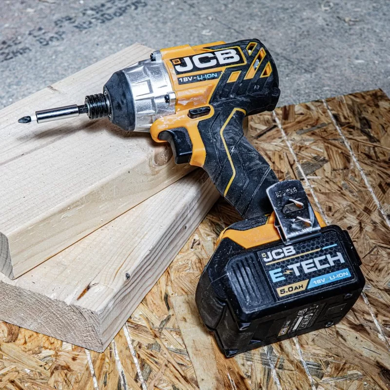 JCB 18V Brushless Impact Driver, 180Nm, 5.0AH Li-ion Battery, 2.4A Charger