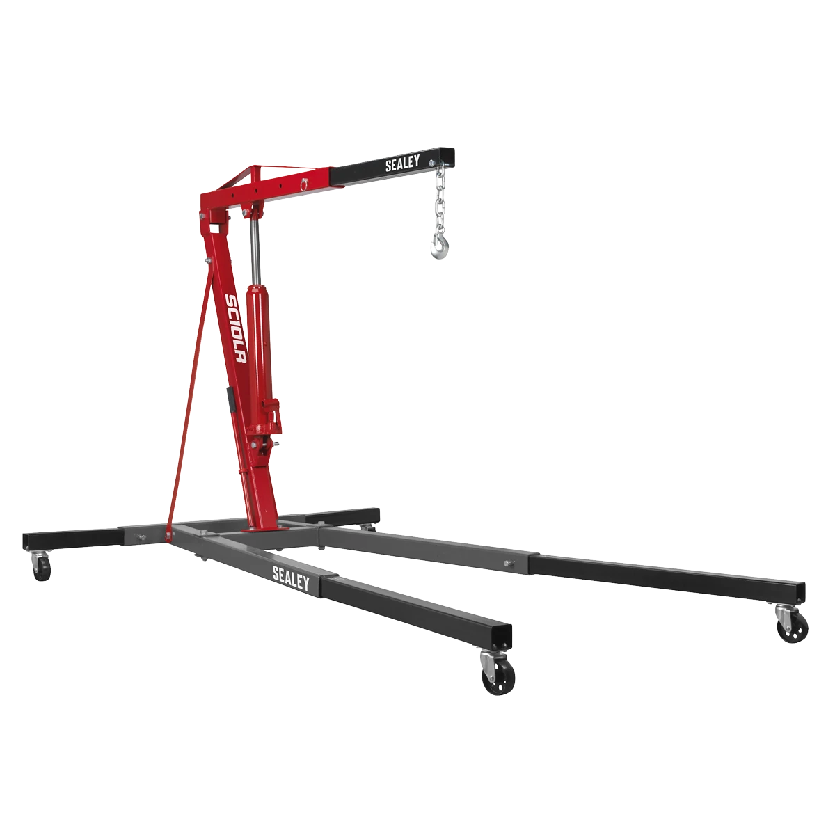 Sealey Long Reach Engine Crane with Extendable Legs 1 Tonne