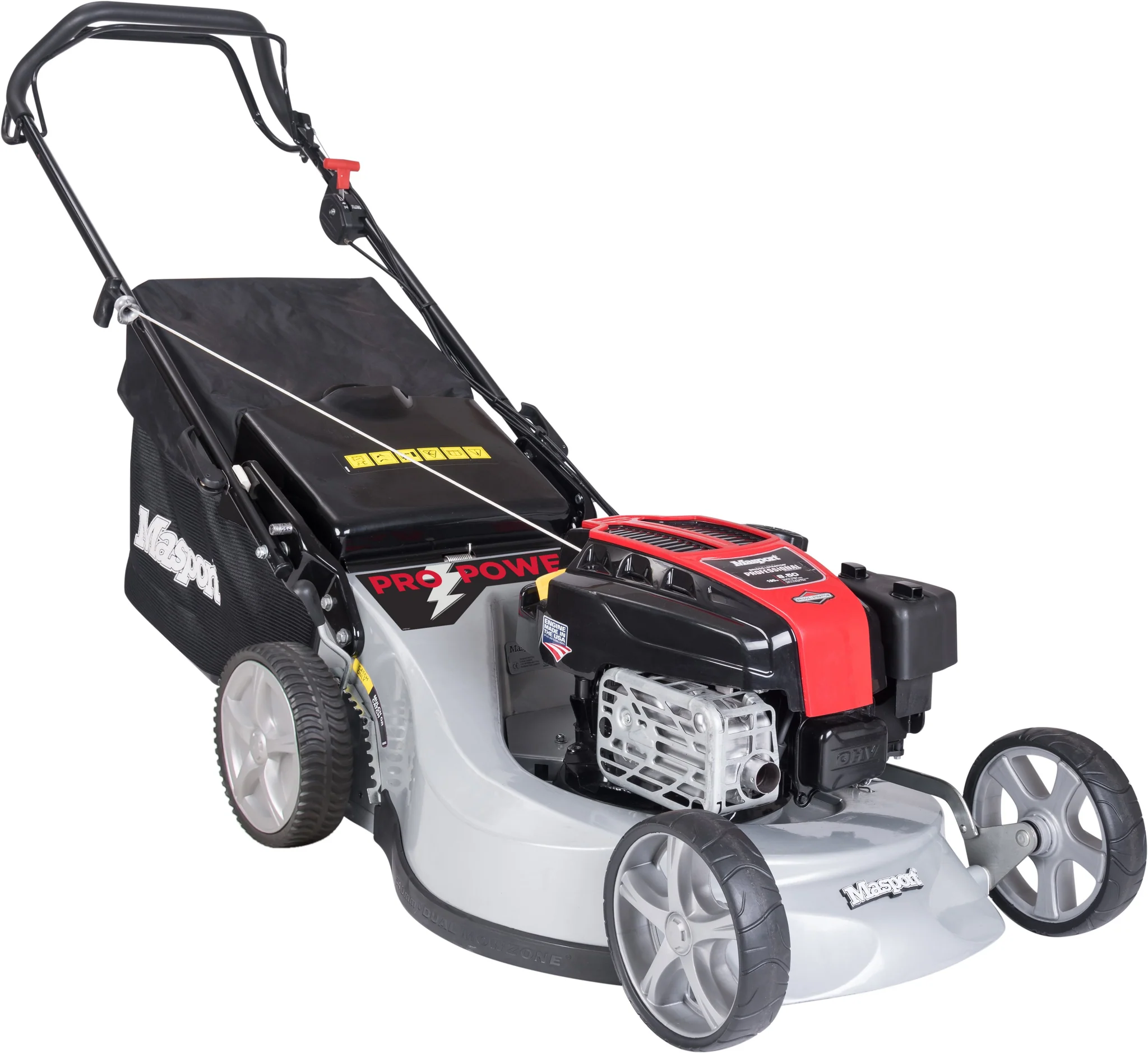 Masport 800 AL SP PRO 21.5" Petrol Lawnmower - Briggs & Stratton 190cc Engine, Alloy Deck & Anti-Vibration Handle