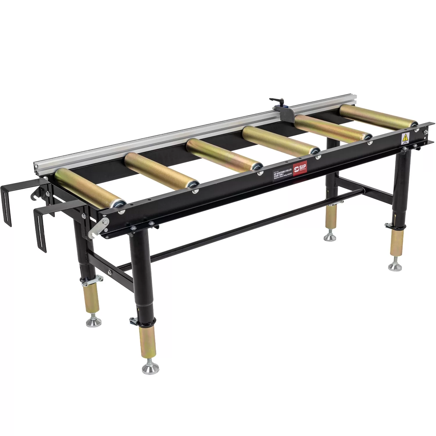 SIP Adjustable Roller Stand Table 1500x400mm 400kg
