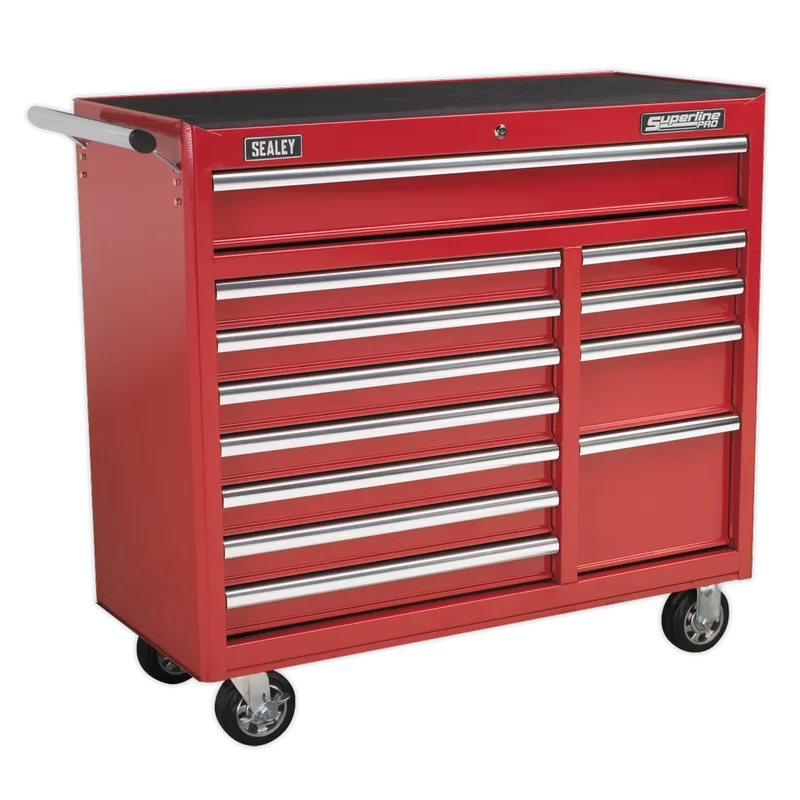 Sealey Superline PRO® Heavy-Duty Rollcab 12 Drawer - Red