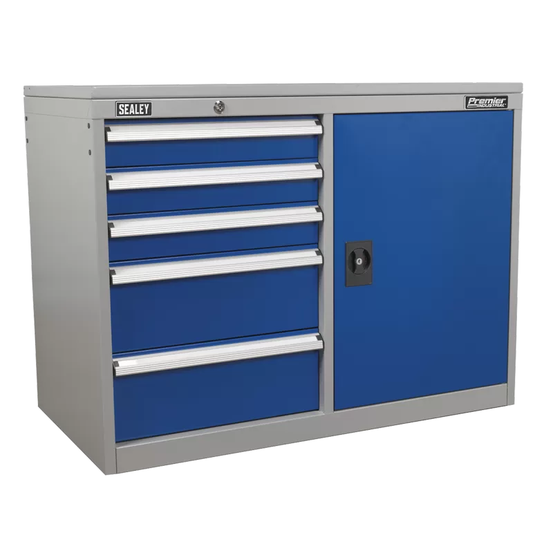 Sealey Premier Industrial™ Cabinet/Workstation with 5 Drawers & 1 Shelf