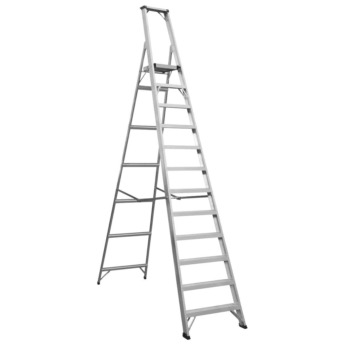 Sealey Industrial Step Ladder 12-Tread Aluminium - BS EN 131