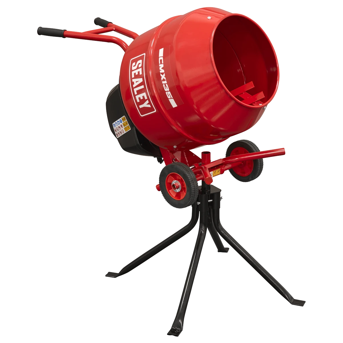 Sealey 135L Cement Mixer with Stand 550W