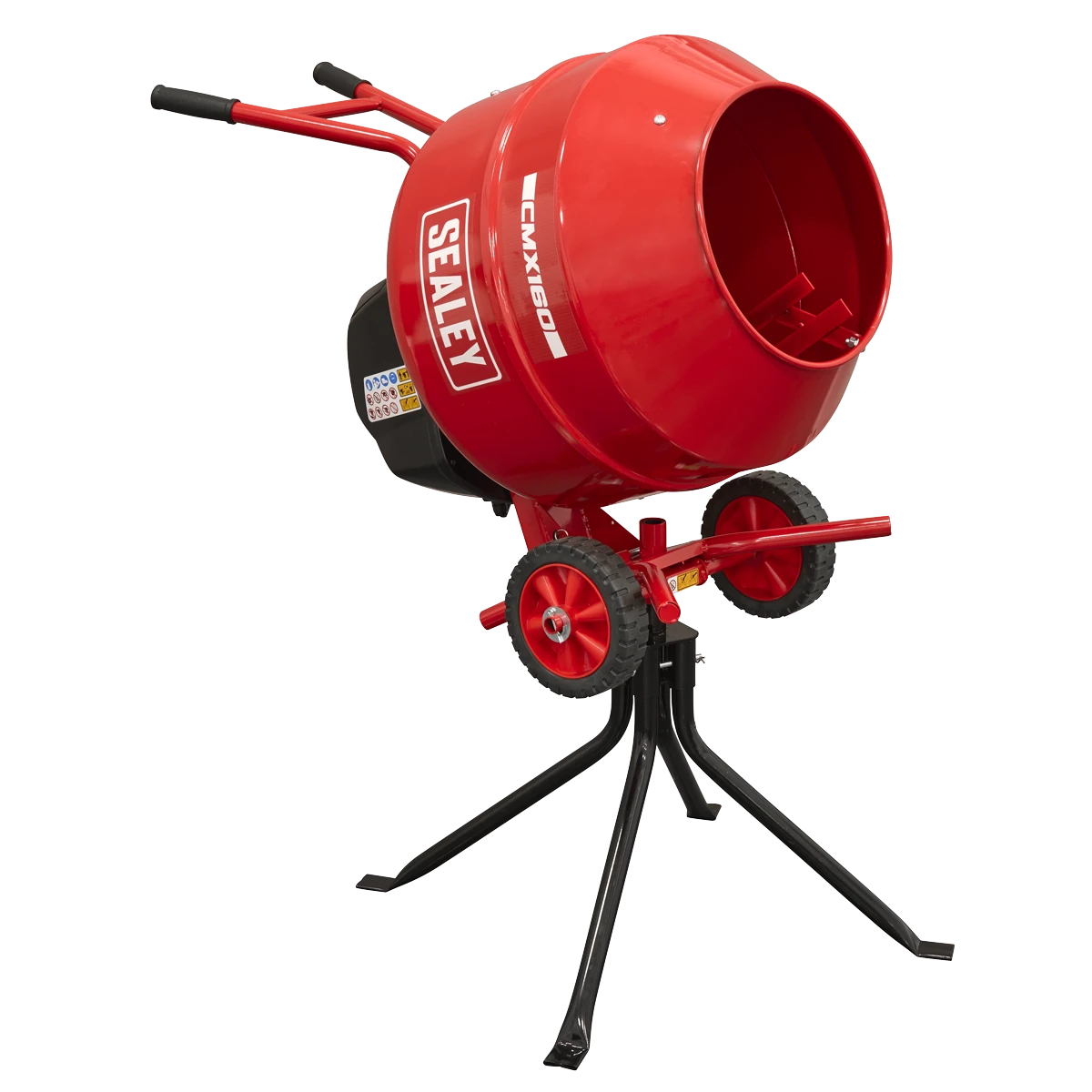 Sealey 160L Cement Mixer with Stand 650W