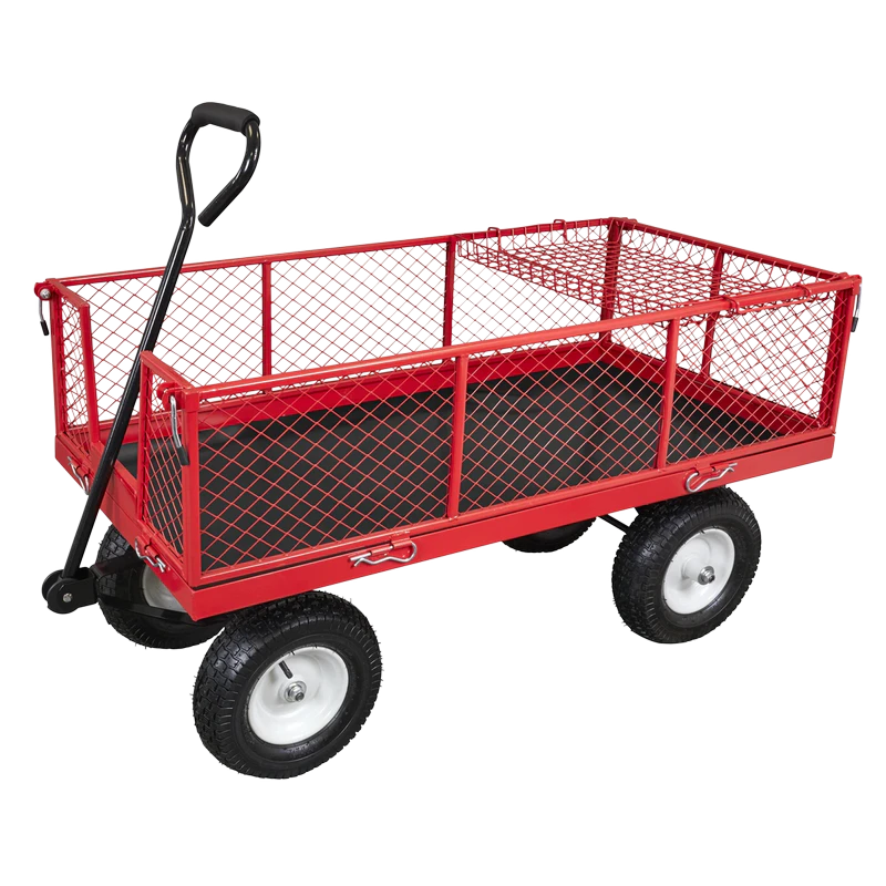 Sealey Platform Truck with Sides Pneumatic Tyres 350kg Capacity