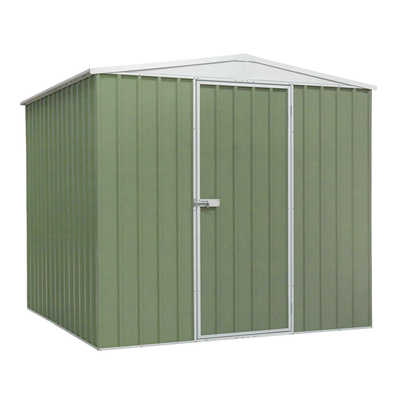Sealey Dellonda Galvanized Steel Storage Shed with Apex Style Roof 230 x 230 x 220cm - Green