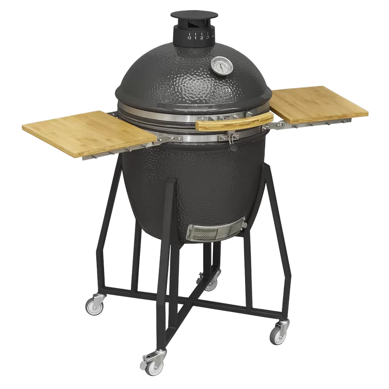 Sealey Dellonda Deluxe 22"(56cm) Ceramic Kamado Style BBQ with Wheeled Stand