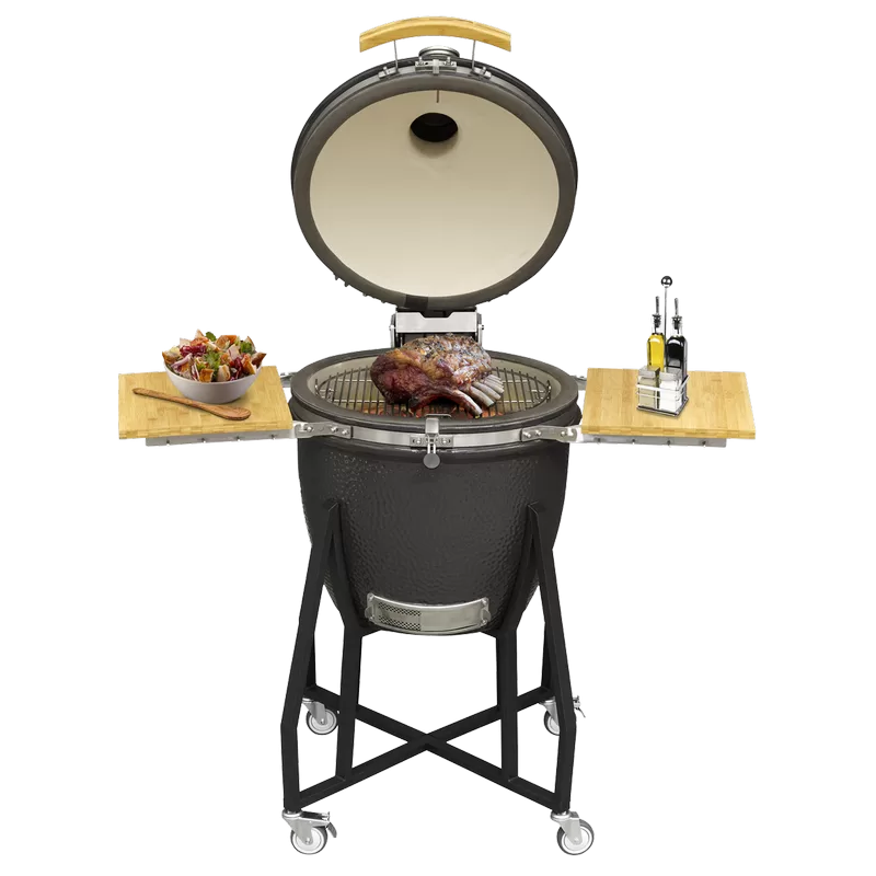 Sealey Dellonda Deluxe 22"(56cm) Ceramic Kamado Style BBQ with Wheeled Stand