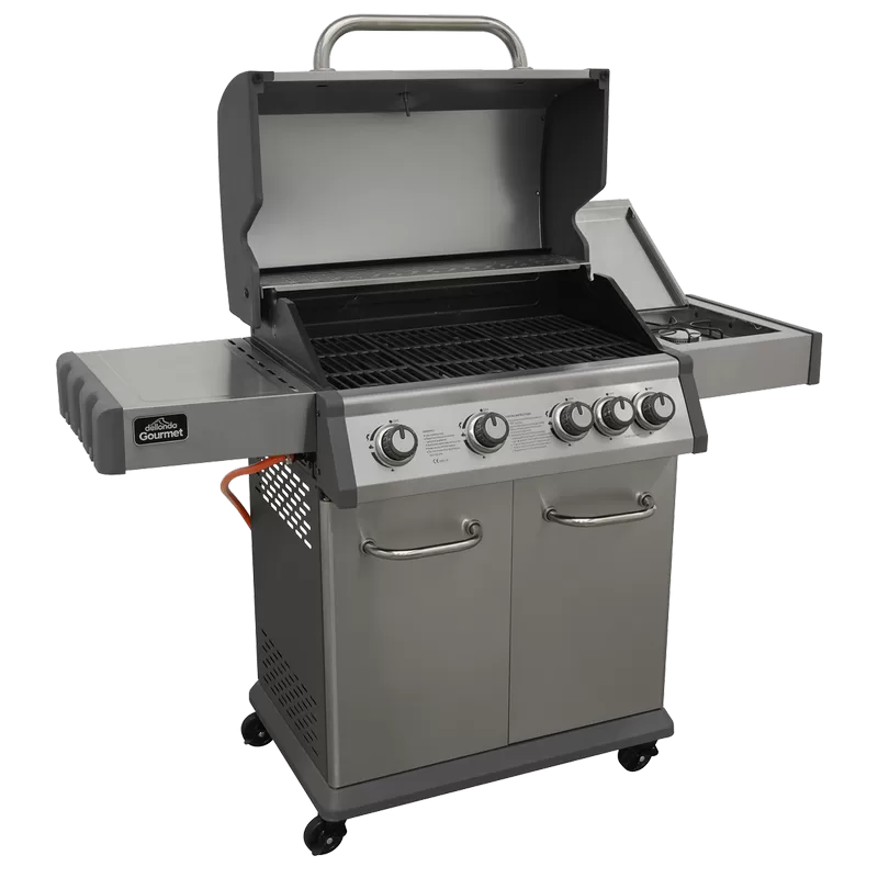 Sealey Dellonda 4+1 Burner Deluxe Gas BBQ Grill with Piezo Ignition & Thermometer - Stainless Steel