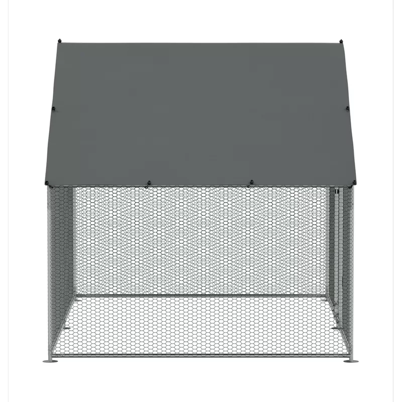 Sealey Dellonda Walk-In Galvanized Steel Chicken Run with Roof Cover & PVC Coated Chicken Wire