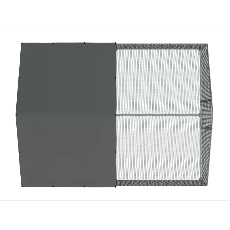 Sealey Dellonda Walk-In Galvanized Steel Chicken Run with Roof Cover & PVC Coated Chicken Wire