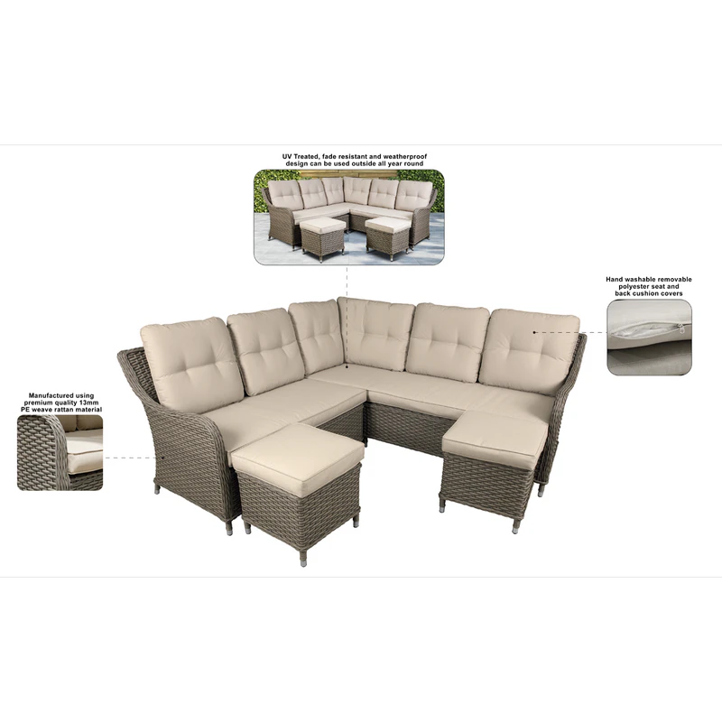Sealey Dellonda Chester Rattan Wicker Outdoor Furniture