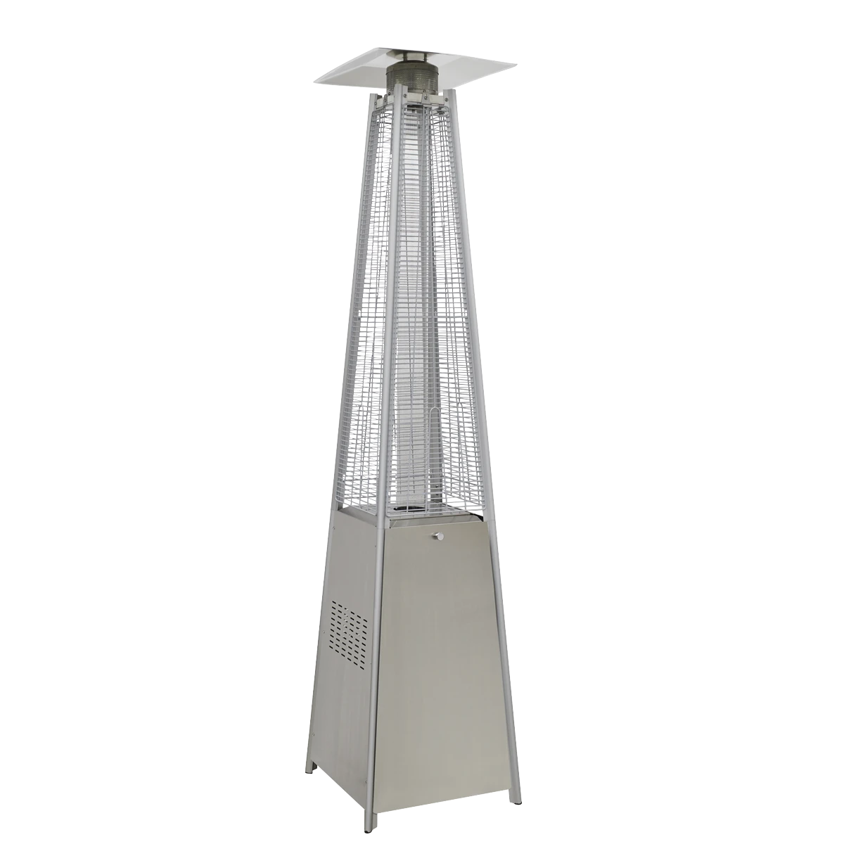 Sealey Dellonda 13kW Pyramid Gas Patio Heater 13kW Commercial/Garden Use - Stainless Steel