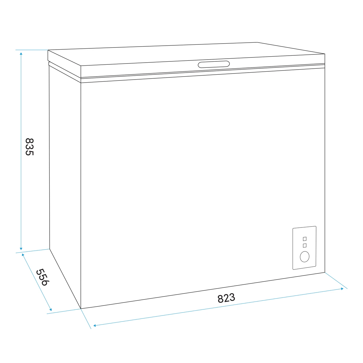 Sealey Baridi Freestanding Chest Freezer 199L Capacity - White