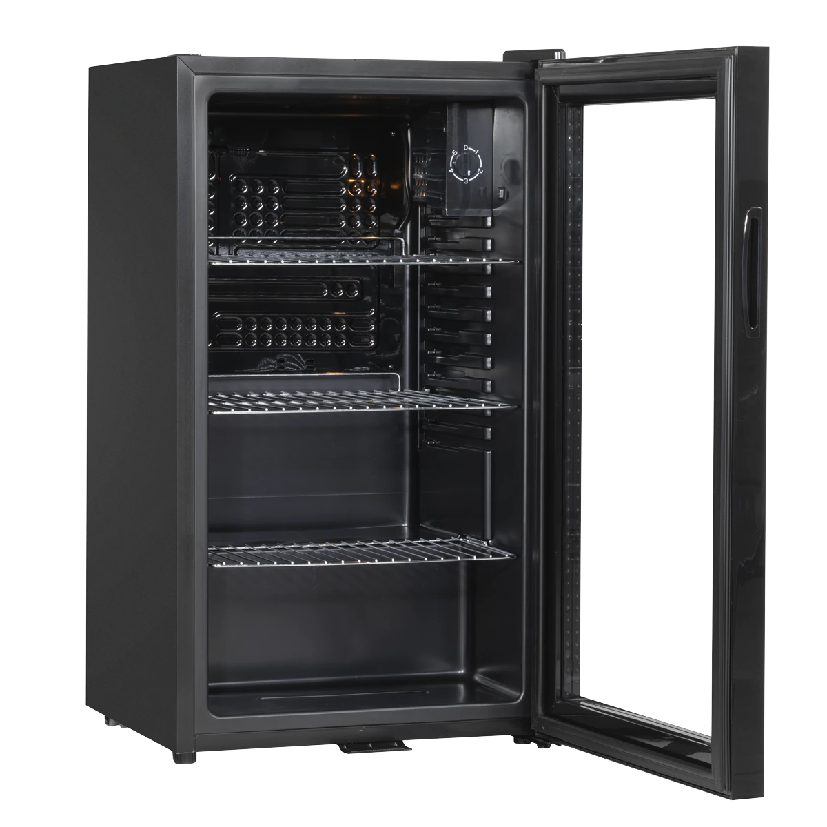 Sealey Baridi Tabletop Beer & Drinks Mini Fridge with Light, 85L - Black