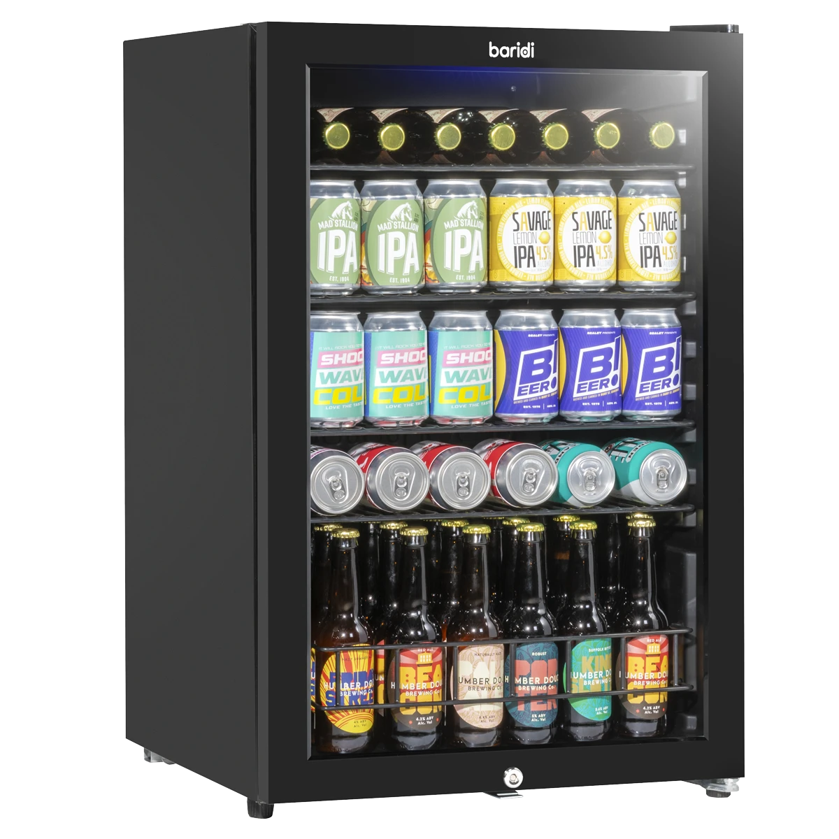 Sealey Baridi Undercounter Drinks/Beer & Wine Fridge 115L Capacity
