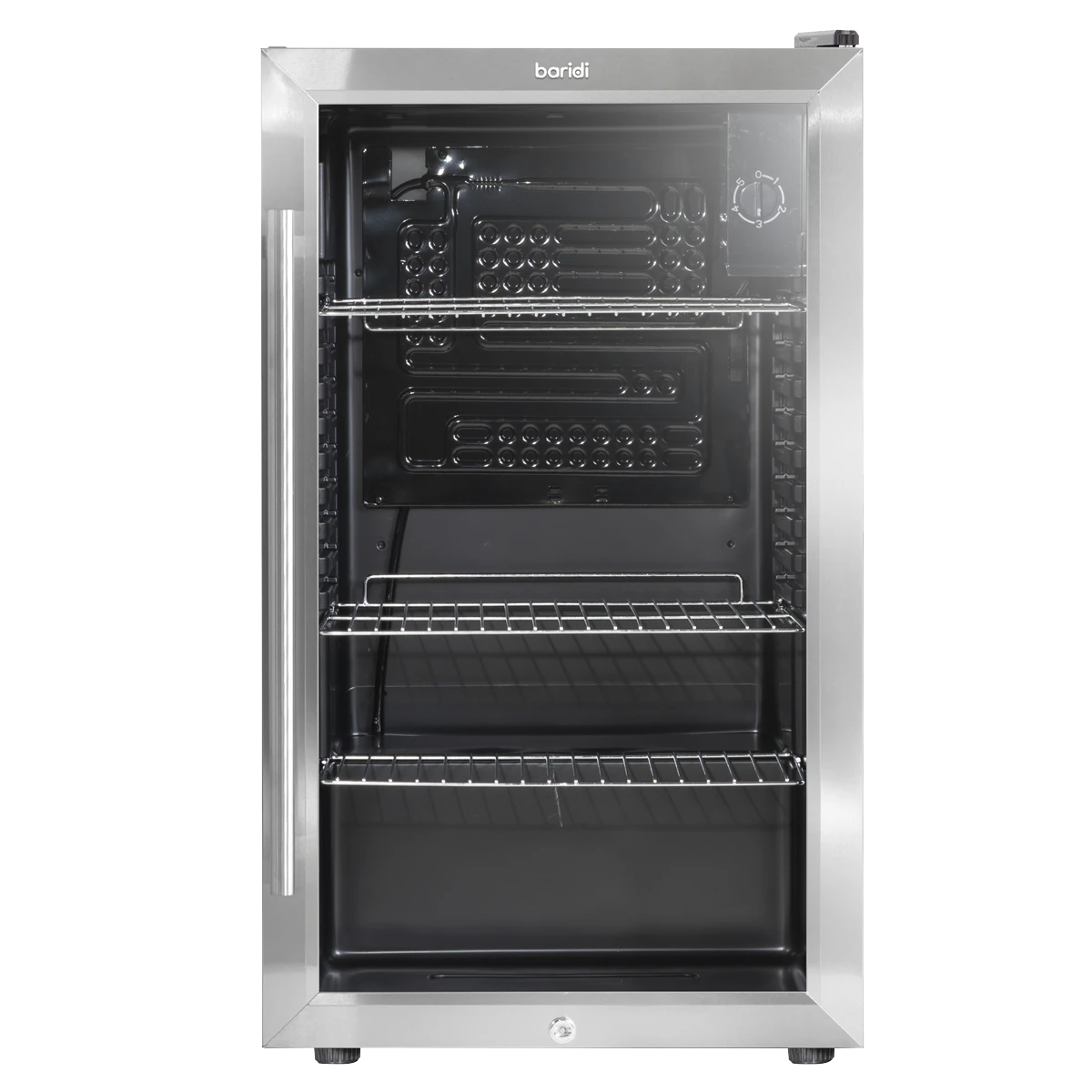 Sealey Baridi Wine, Beer & Drinks Fridge 85L Capacity - Stainless Steel