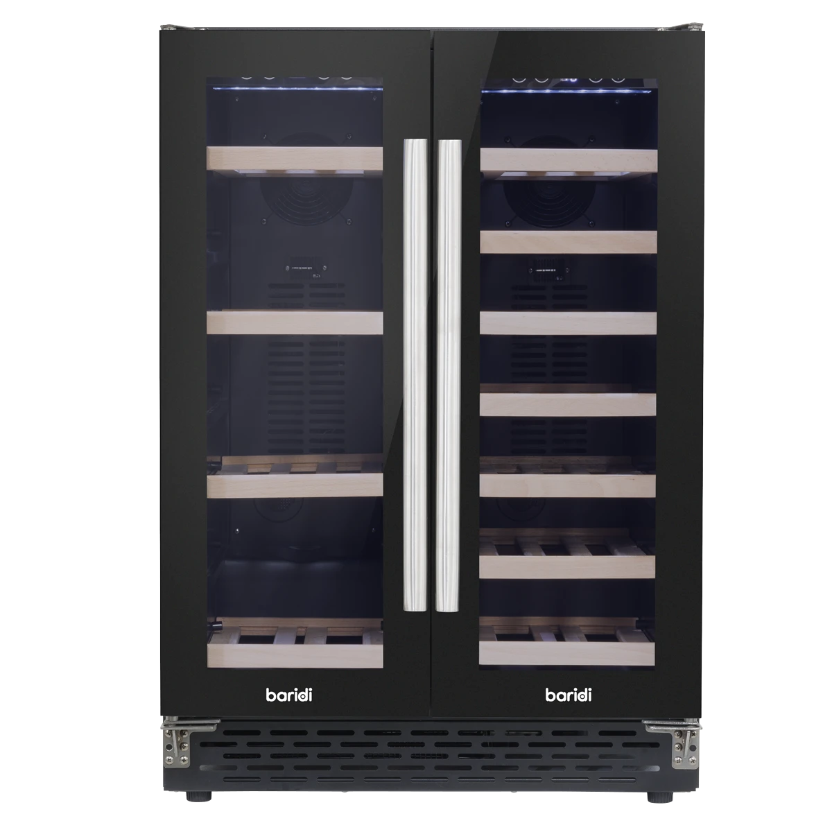 Sealey Baridi 40 Bottle/120 Can Undercounter/Freestanding Dual Zone Wine Fridge & Cooler 60cm