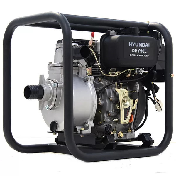 Hyundai 50mm 2''Diesel Water Pump, 33m Total Head, 8m Lift, 600L/min Flow Rate, 6hp, 221cc