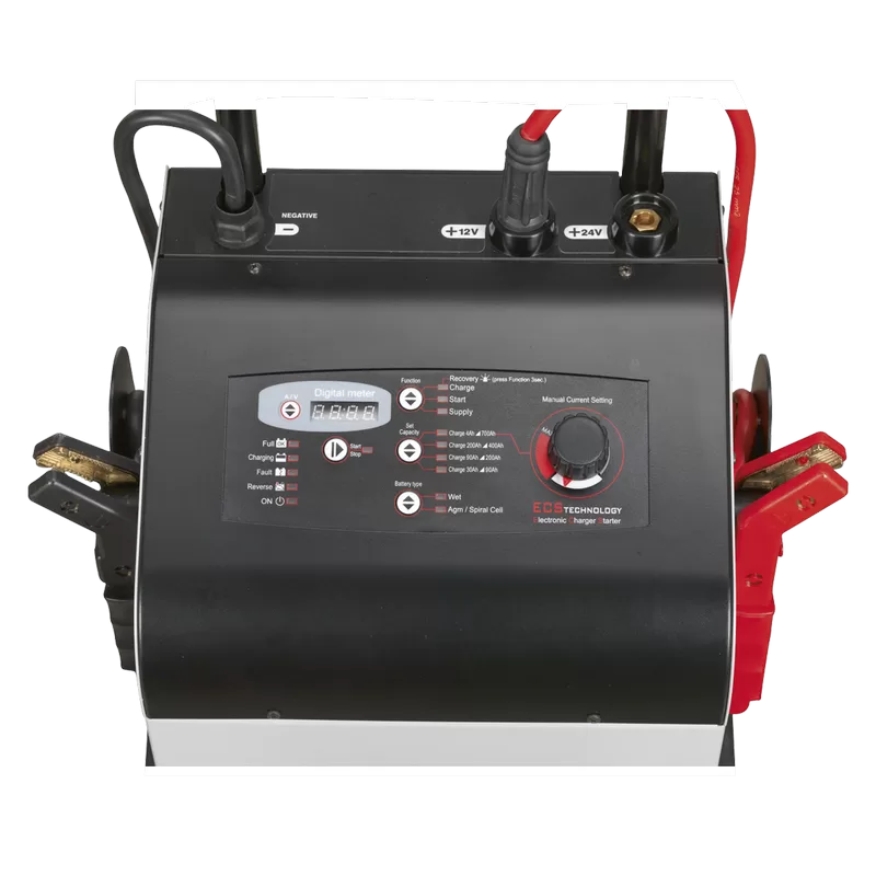 Sealey 12/24V Electronic Charger Maintainer/Starter 100/650A