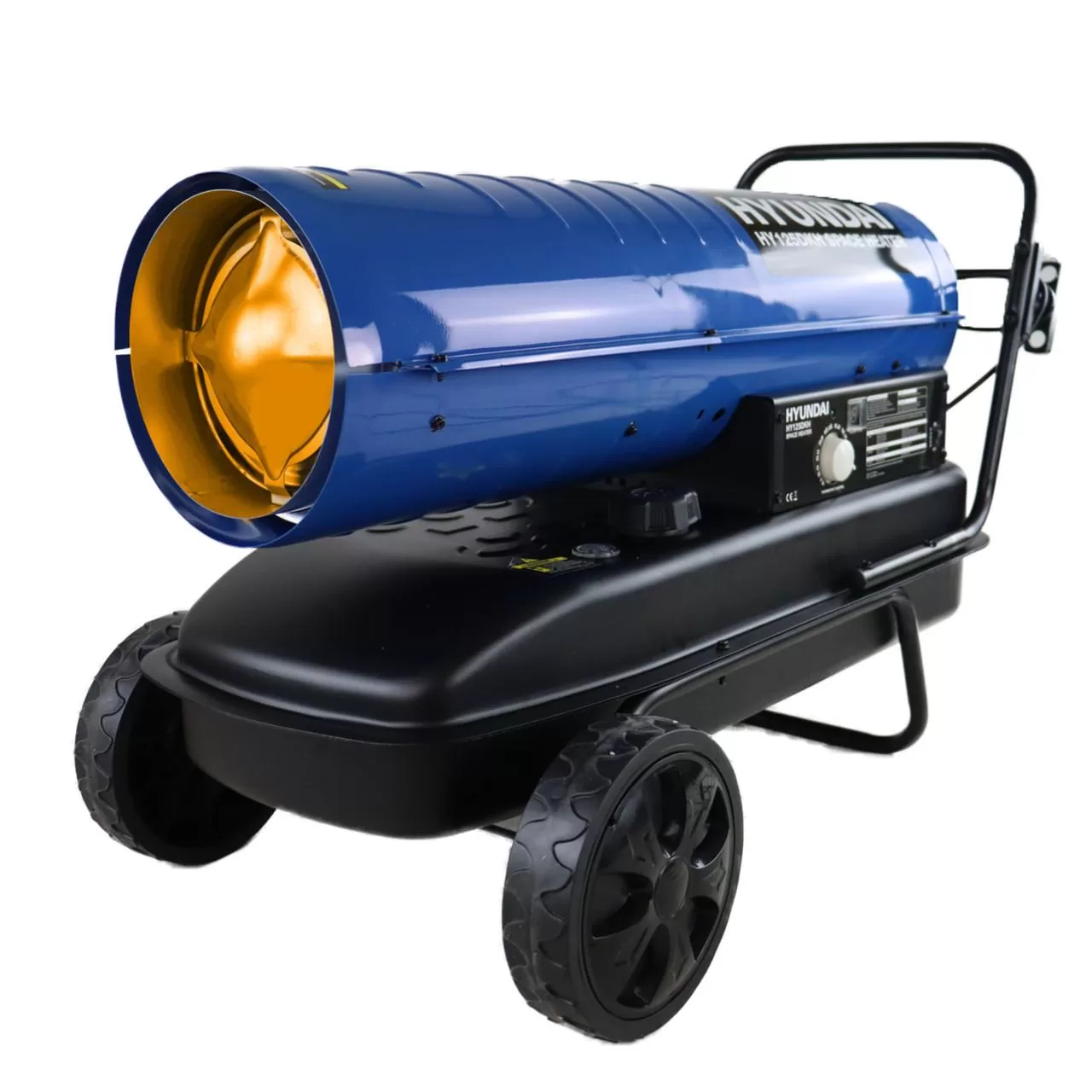 Hyundai 125,000BTU / 37kW Diesel or Kerosene Space Heater, 900m3 Coverage, Thermostat