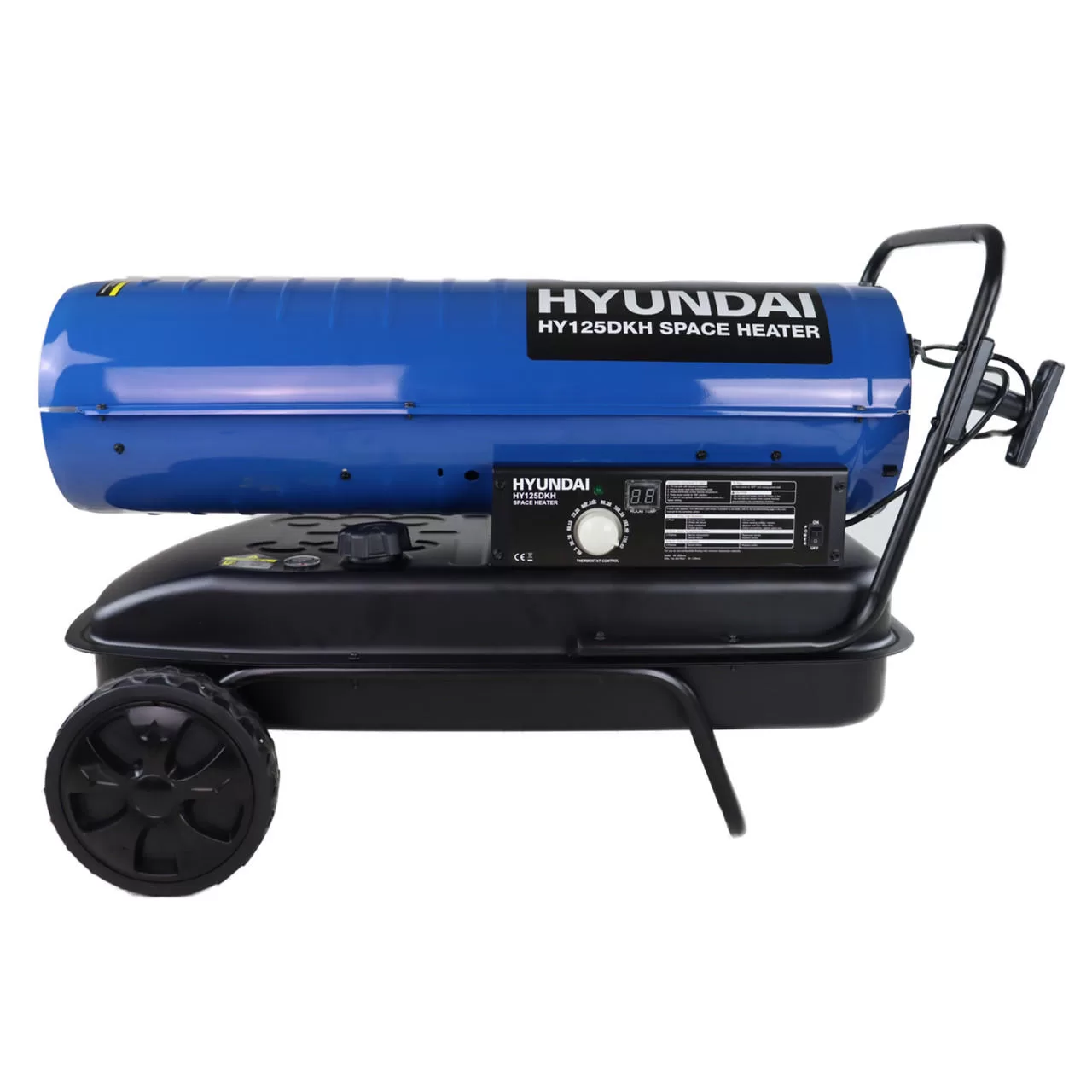 Hyundai 125,000BTU / 37kW Diesel or Kerosene Space Heater, 900m3 Coverage, Thermostat