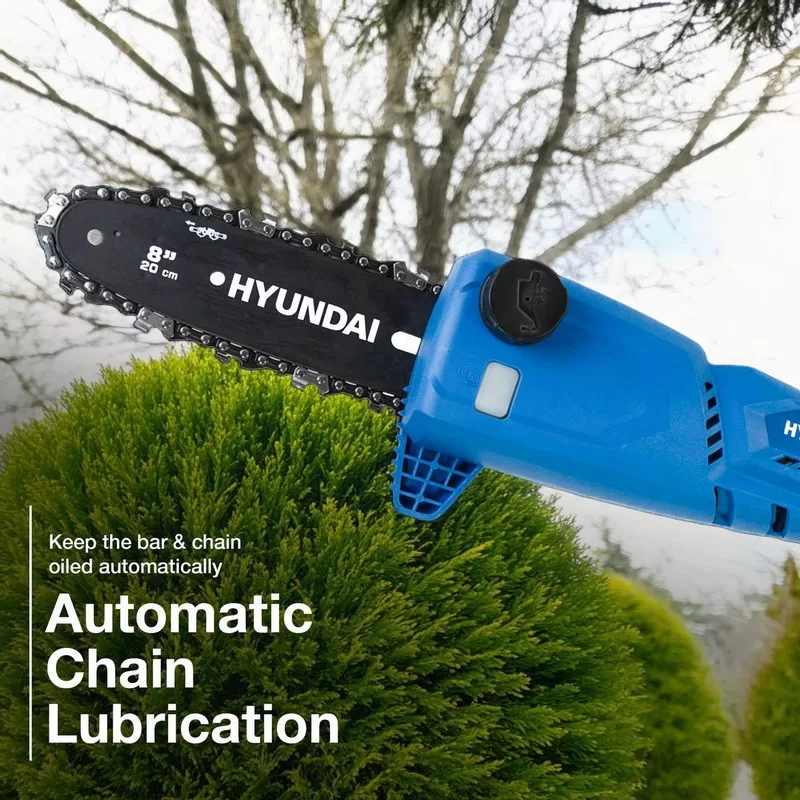 Hyundai 20V Cordless Pole Saw, 2Ah Battery and Charger