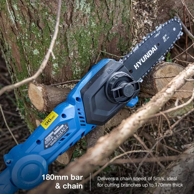 Hyundai 20V Cordless Pole Saw, 2Ah Battery and Charger