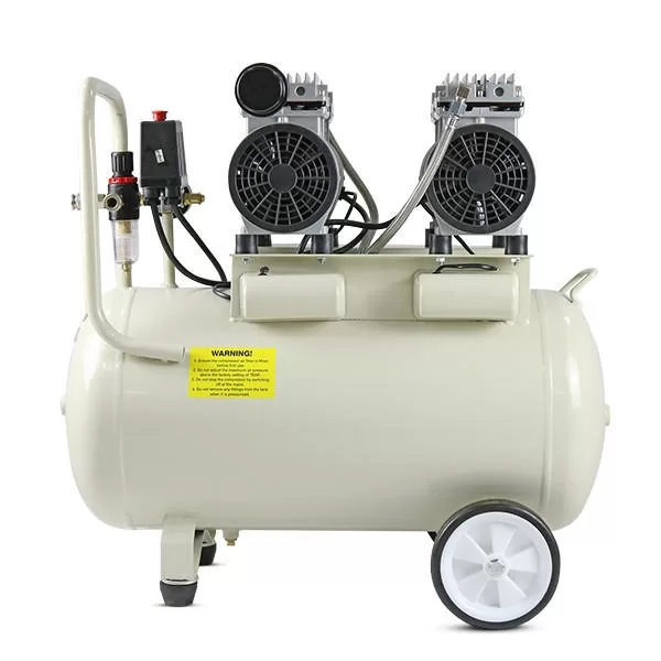 Hyundai 1500W 50L Oil Free Low Noise Portable Electric Air Compressor 11CFM 118psi