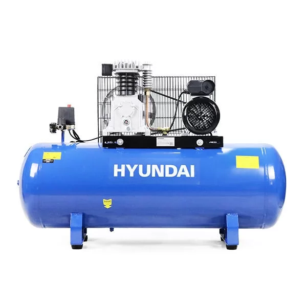 Hyundai 3hp 150L Low Noise Air Compressor 14CFM 145psi Twin Cylinder Belt Drive