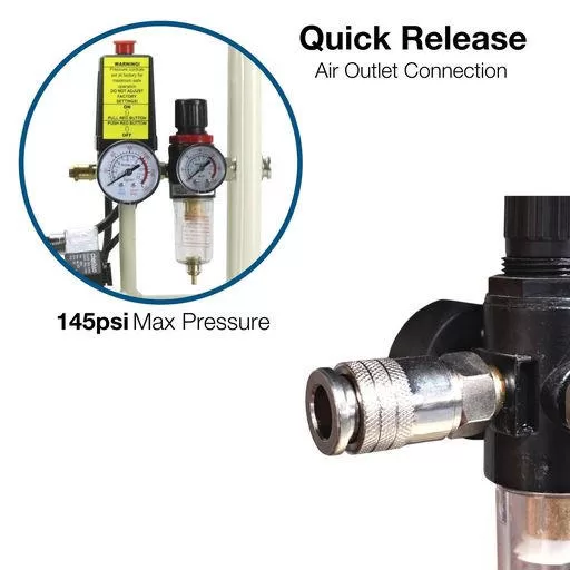 Hyundai 750W 24L Oil Free Low Noise Portable Air Compressor 5.2CFM 118psi Direct Drive