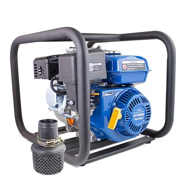 Hyundai 80mm 3" Petrol Clean Water Pump, 28m Total Head, 7m Lift, 966L/min Flow Rate