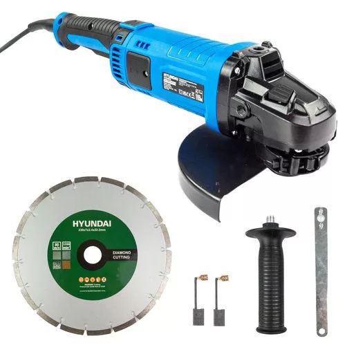Hyundai 2000W Electric Angle Grinder 230mm Disk, Quick release, 220-240V