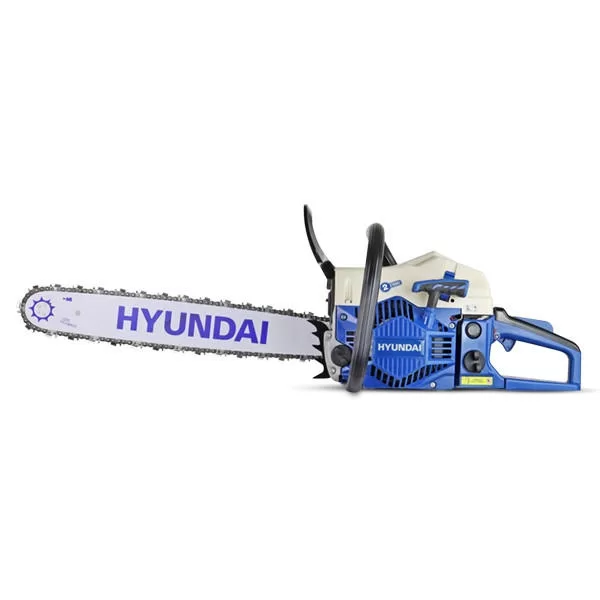 Hyundai 20" 50cm 62cc Petrol Chainsaw, 2-Stroke Easy-Start