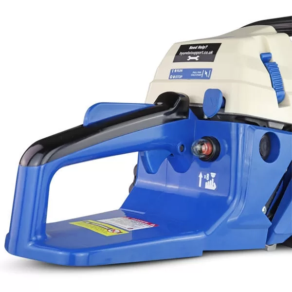 Hyundai 20" 50cm 62cc Petrol Chainsaw, 2-Stroke Easy-Start