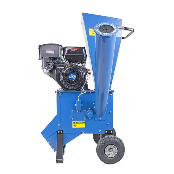 Hyundai 420cc 102mm Petrol Garden Wood Chipper, Shredder, Mulcher 4-Stroke Engine