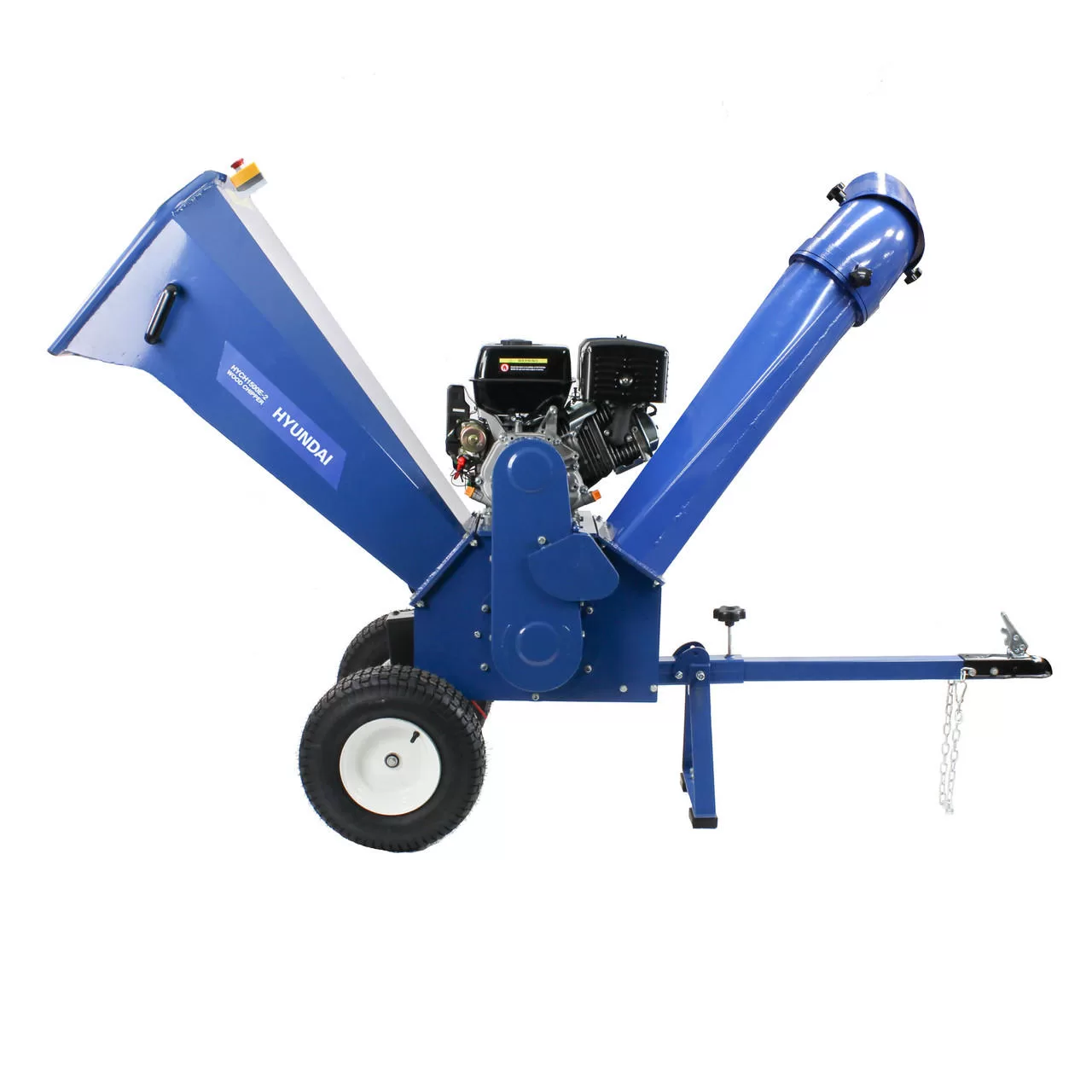 Hyundai 420cc 100mm Petrol Wood Chipper Shredder, Mulcher, 4-Stroke Engine