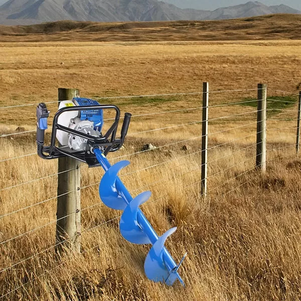 Hyundai 52cc Petrol Earth Auger, Post Hole Borer