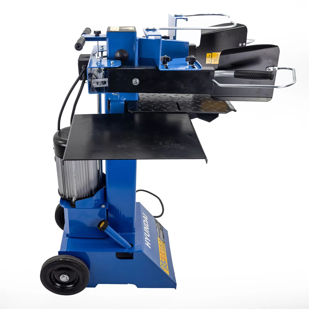 Hyundai 8 Tonne Vertical Electric Log Splitter with Hydraulic Ram, Dual Handle Control