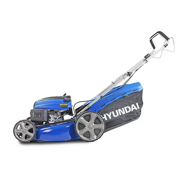 Hyundai 20" / 51cm 196cc 4-in-1 Self-Propelled Petrol Lawnmower, Mulch, Rear & Side Discharge, Hose Connector