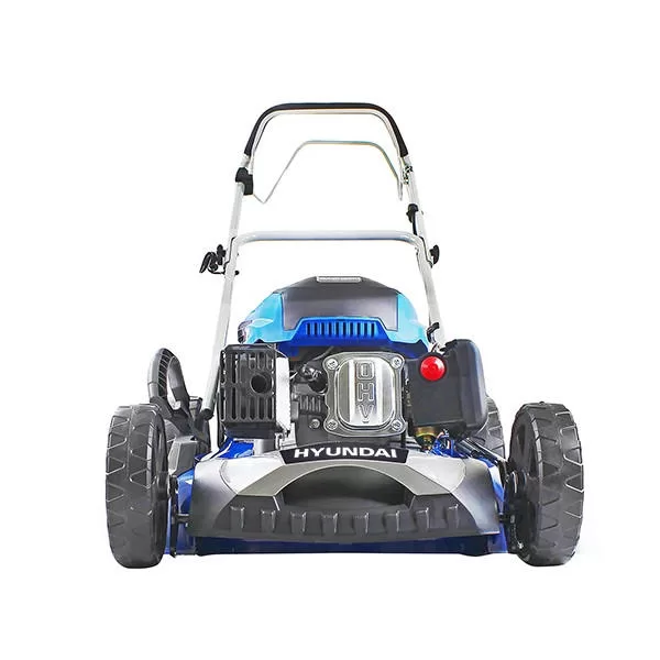 Hyundai 20" / 51cm 196cc 4-in-1 Self-Propelled Petrol Lawnmower, Mulch, Rear & Side Discharge, Hose Connector