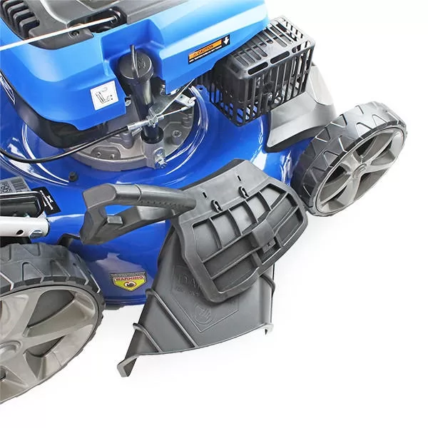 Hyundai 20" / 51cm 196cc 4-in-1 Self-Propelled Petrol Lawnmower, Mulch, Rear & Side Discharge, Hose Connector