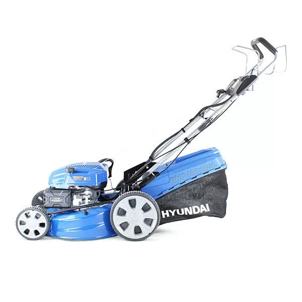 Hyundai 21'' / 53cm 224cc 4-in-1 Electric-Start Self-Propelled Petrol Lawnmower, Mulch, Rear & Side Discharge, Hose Connector