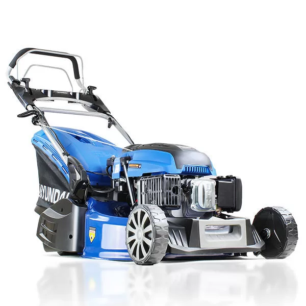 Hyundai 21" / 53cm 196cc Electric -Start Self-Propelled Petrol Roller Lawnmower, 70L Catcher & Rear Discharge